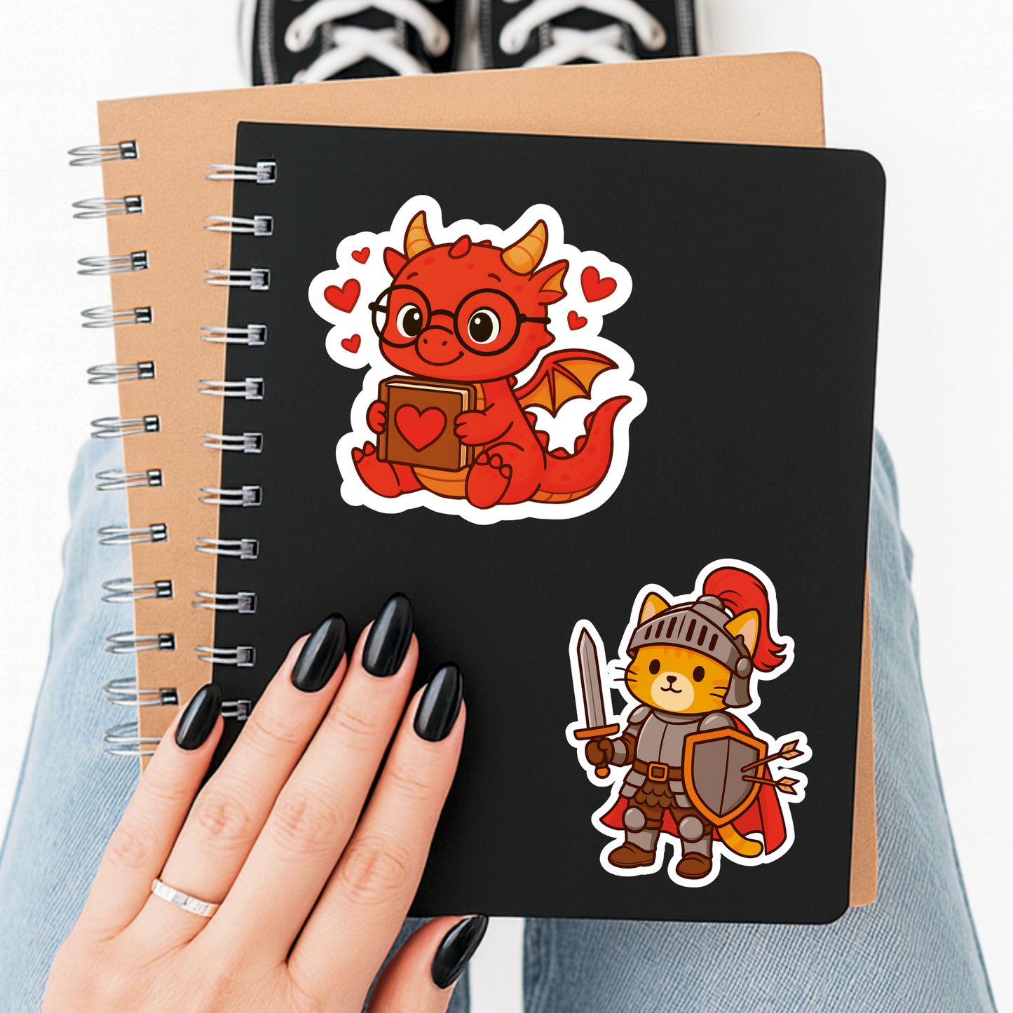 Dragon Reading Sticker