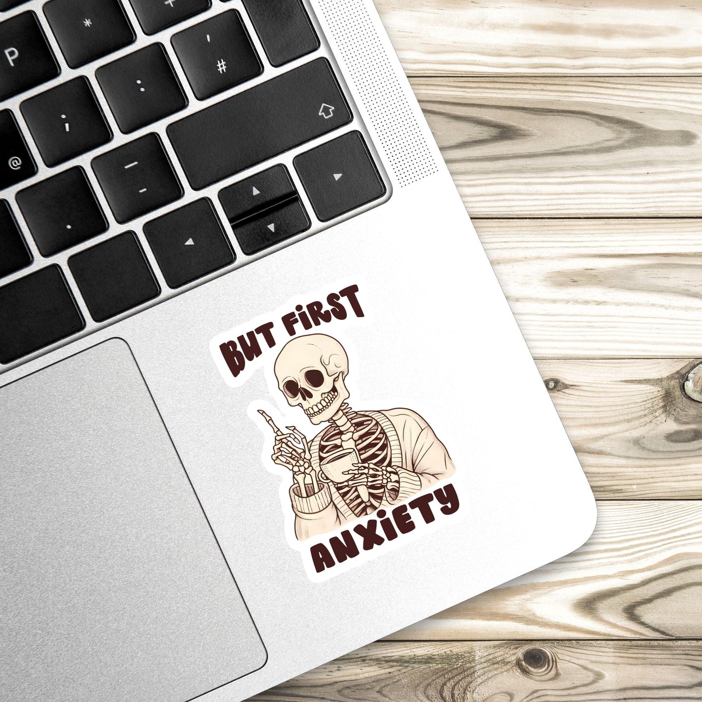 But first anxiety Sticker, Mental Health Sticker, Anxiety Stickers, Funny Gift, Self Love Decal, self care, mental health, self love