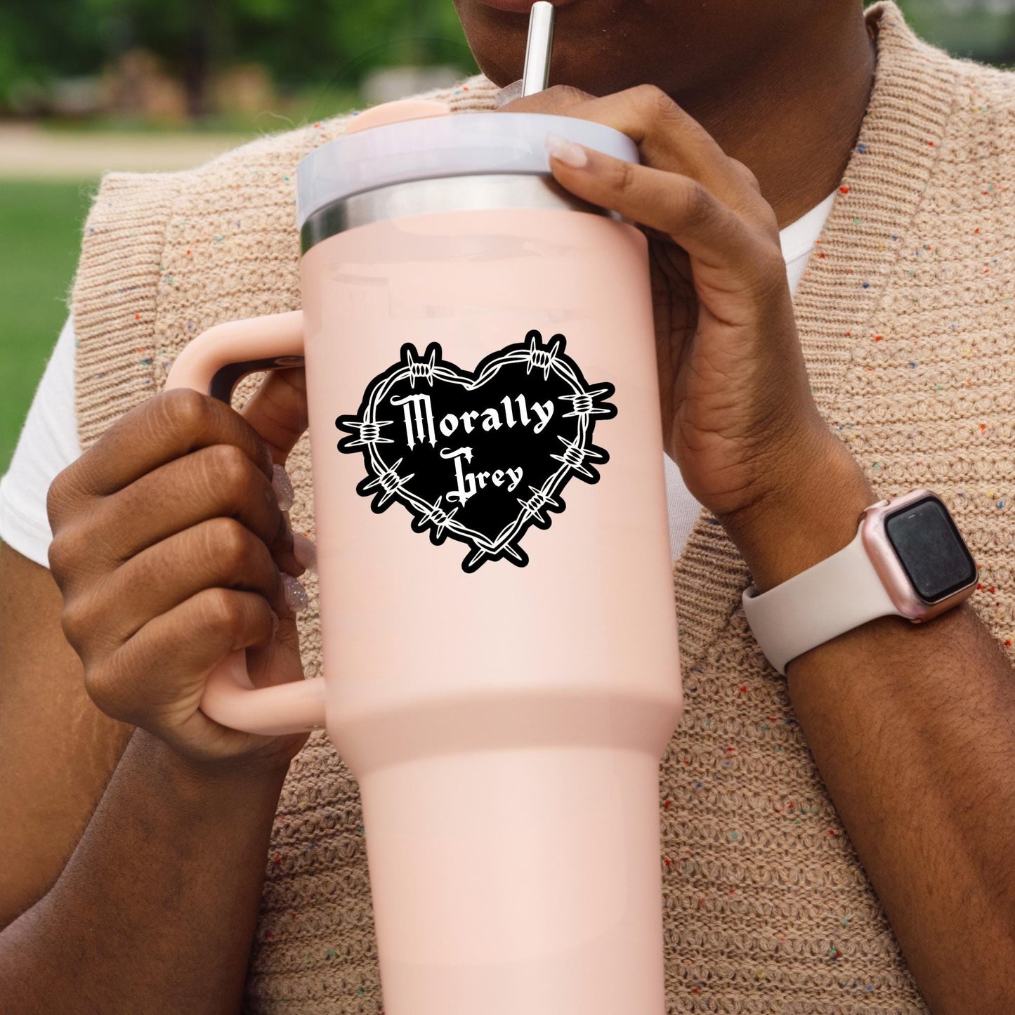 dark romance sticker, Morally grey sticker, troupe sticker, kindle sticker, book sticker, kindle sticker, bookish sticker, barbwire sticker