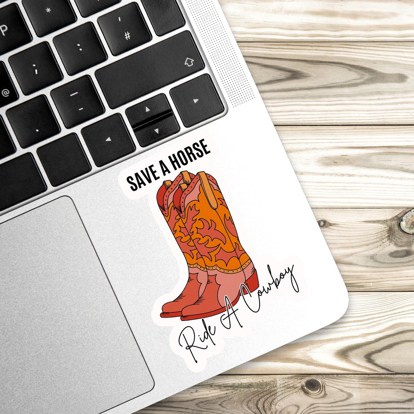 Cowboy romance sticker, save a horse ride a cowboy sticker, romance sticker, sticker, book sticker, bookish sticker, stickers for kindle,