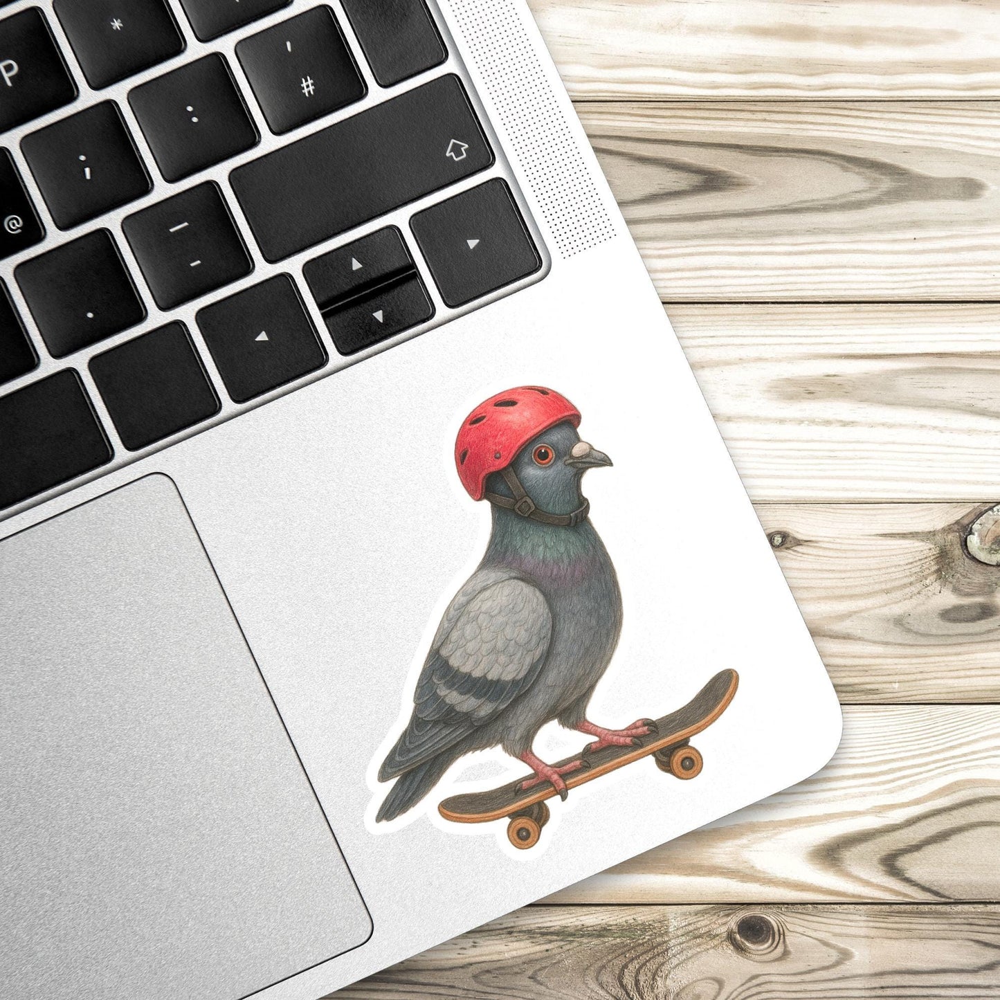 Pigeon Sticker, funny bird sticker, Wildlife sticker, nature sticker, skater sticker, bird watcher sticker, woodland sticker, funny animal