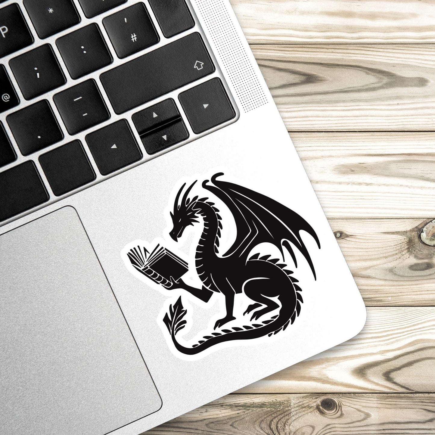 Dragon Sticker, book dragon Sticker, gothic sticker, Fantasy Bookish Merch, Book Lover Gift, e-reader Kindle Stickers, Reading Lover,