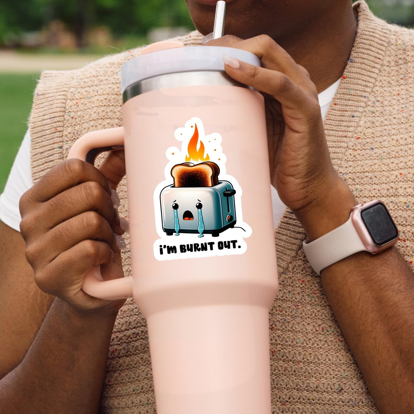 Mental Health Sticker, I’m burnt out sticker, Anxiety Stickers, Funny Gift, Self Love Decal, self care, mental health, self love sticker