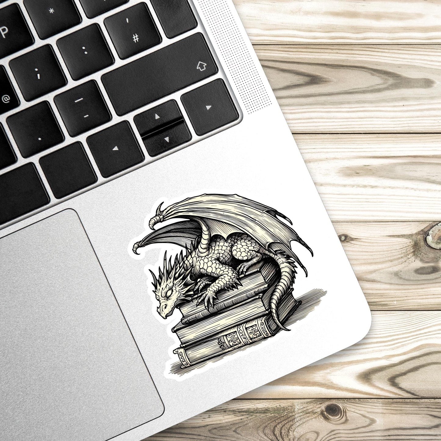 Dragon Sticker, dragon reading Sticker, gothic sticker, Fantasy Bookish Merch, Book Lover Gift, e-reader Kindle Stickers, Reading Lover