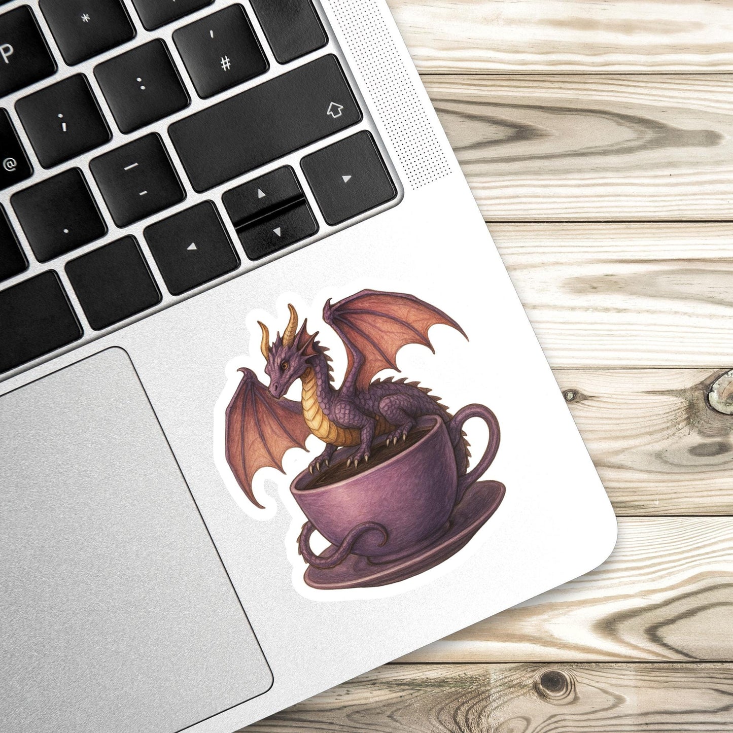 Purple Dragon Sticker, dragon Vinyl Sticker, Fantasy Bookish Merch, fantasy reader sticker, e-reader Kindle Stickers, Reading Lover