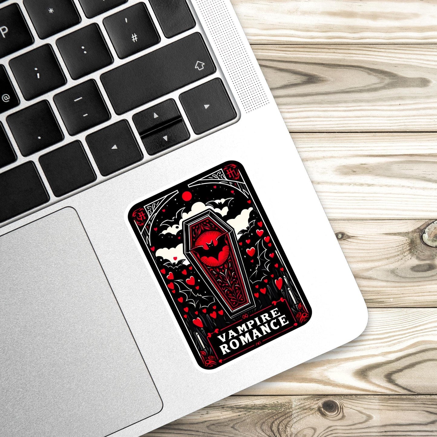 Vampire romance Sticker, vampire sticker, book trope, Halloween Vinyl Sticker,Kindle Sticker, Bookish Gift, spooky sticker, horror sticker