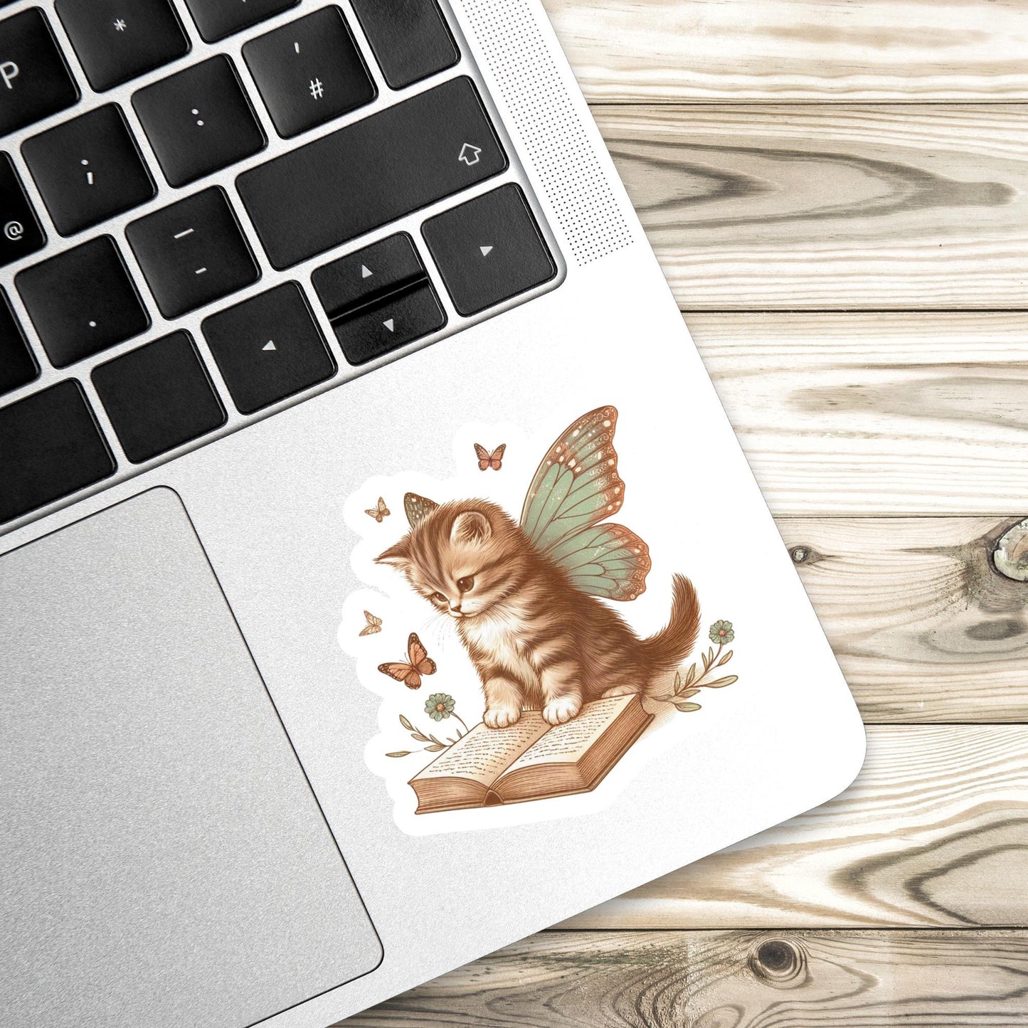 Cat Book Sticker, fantasy cat Sticker, gothic sticker, Fantasy Bookish Merch, Book Lover Gift, Kindle Stickers, black cat sticker