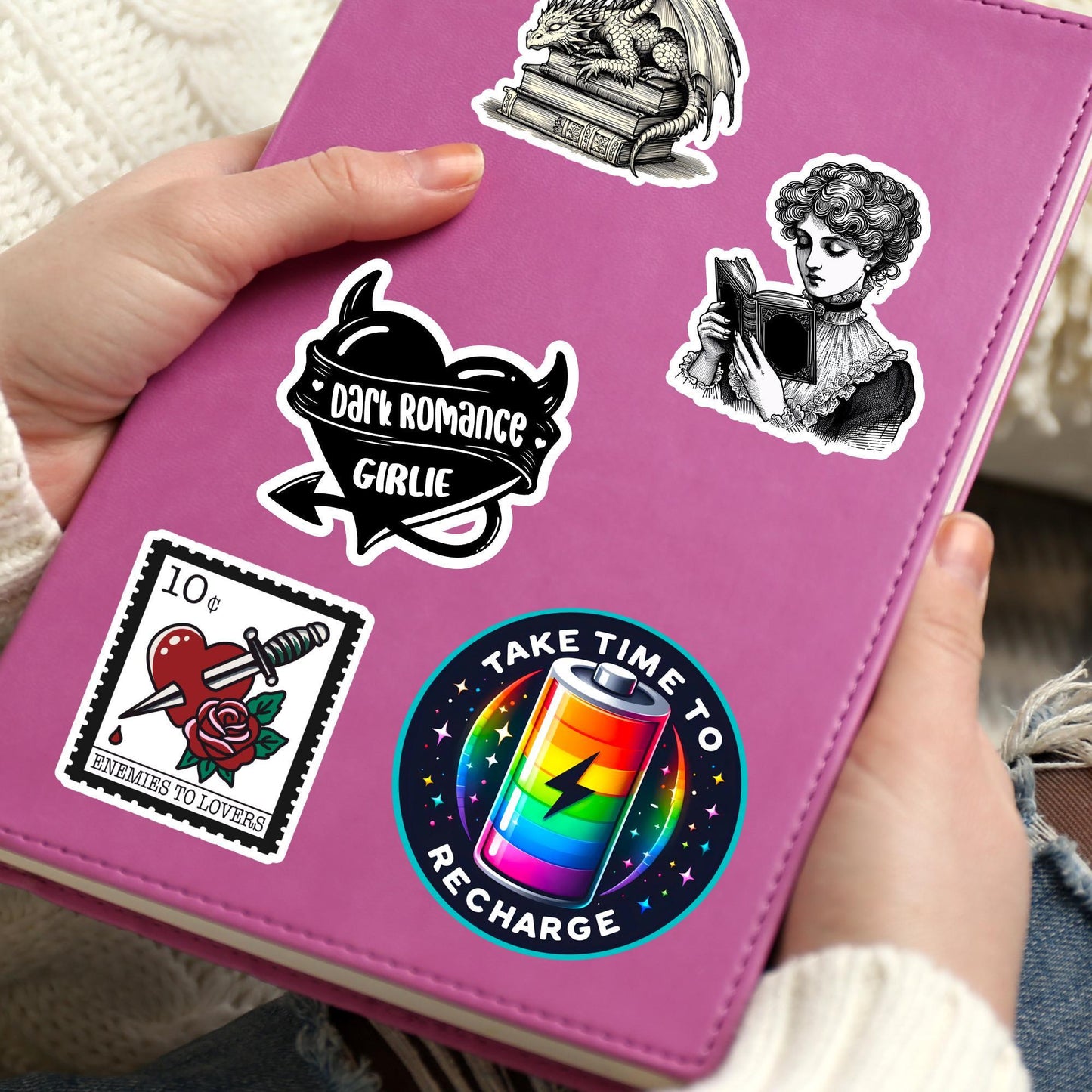Take time to recharge Sticker, Mental Health Sticker, Anxiety Stickers, Funny Gift, Self Love Decal, self care, mental health, kindle sticke