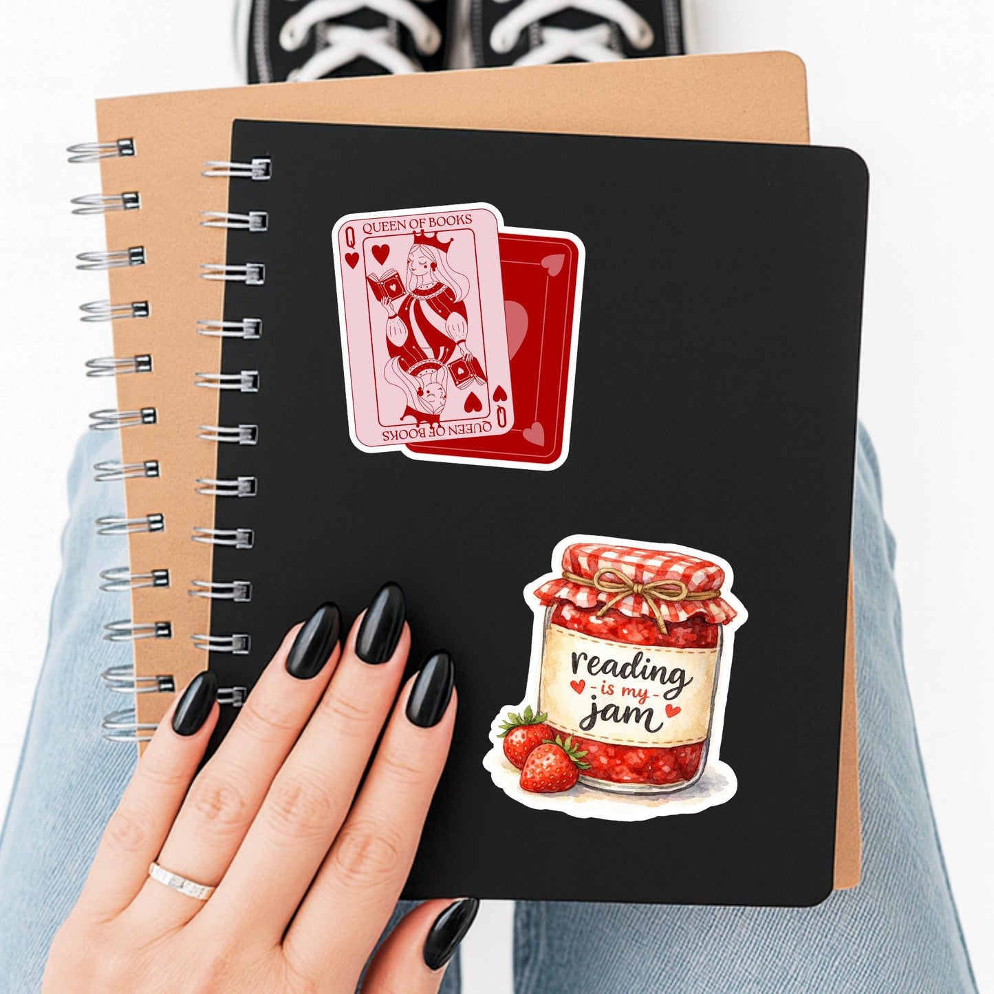 Reading is my jam sticker, kindle sticker, book sticker, fantasy sticker, bookish sticker, book stickers, stickers for kindle, book merch