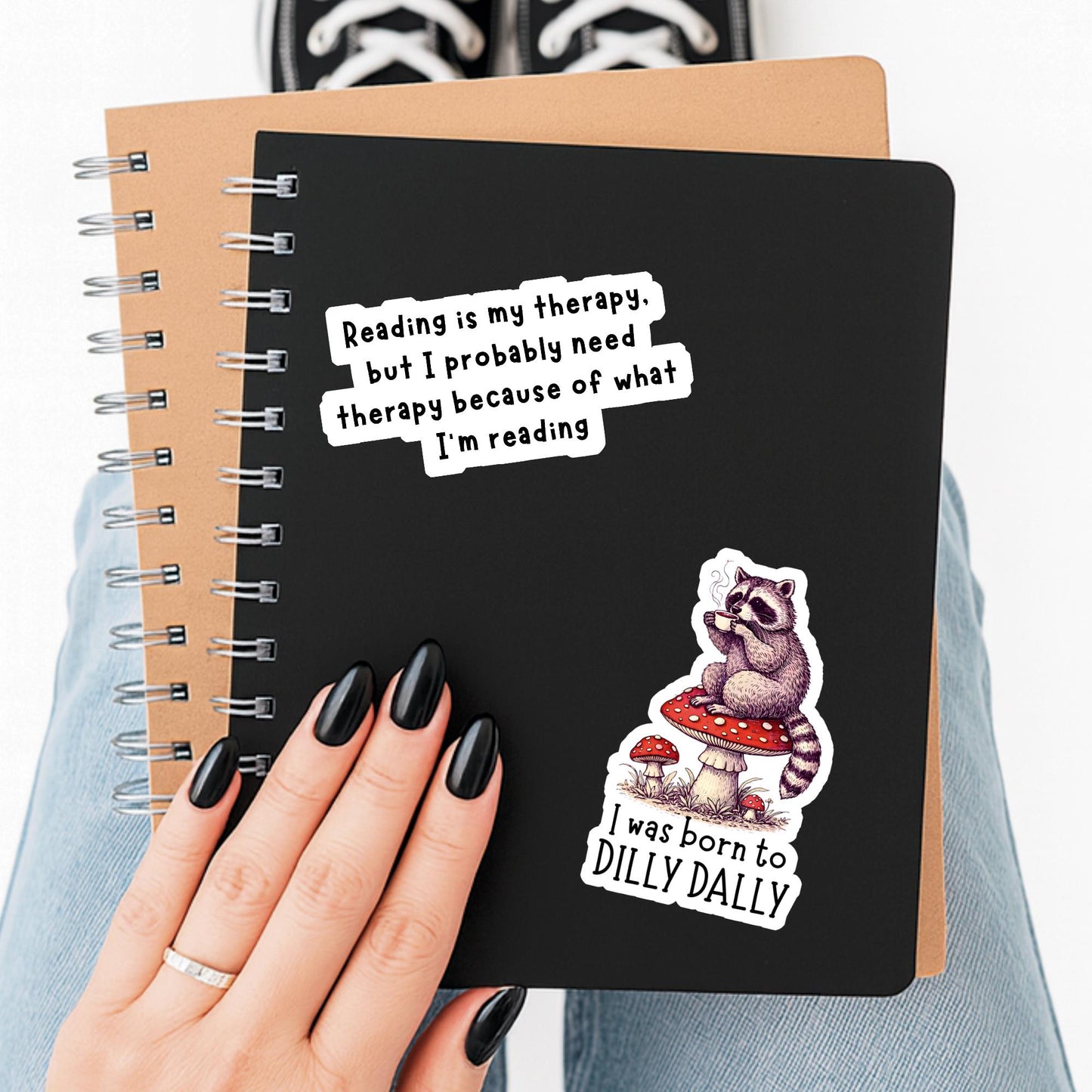 Reading is my therapy Sticker, smut, smut sticker, dark romance sticker, Mental Health Sticker, Anxiety Stickers,