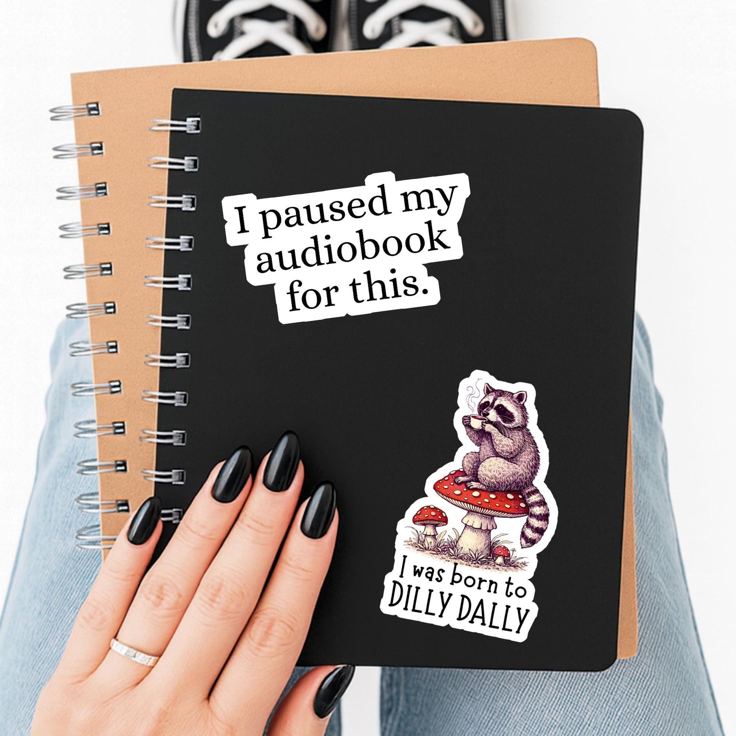I paused my Audiobook sticker, Book lover sticke, book sticker, kindle sticker, bookish sticker, stickers for kindle