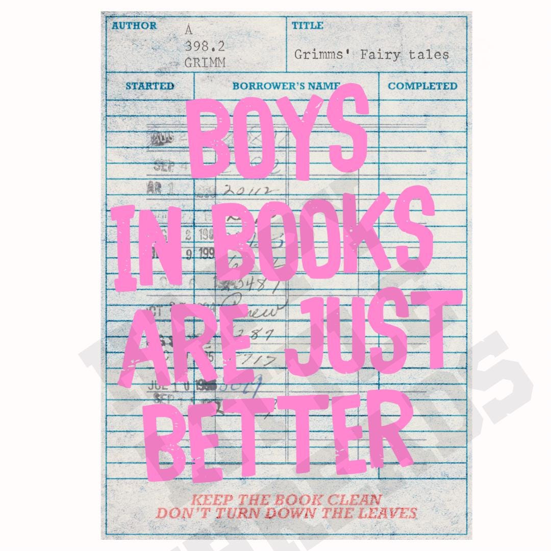 Libary card Bookmark, boys are better in books, Star holographic Bookmark, Bookish Gifts for Readers, Handmade Bookmark,