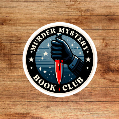 murder mystery sticker