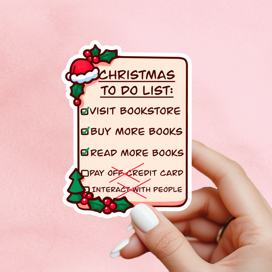 Christmas List Reading Sticker (Copy)