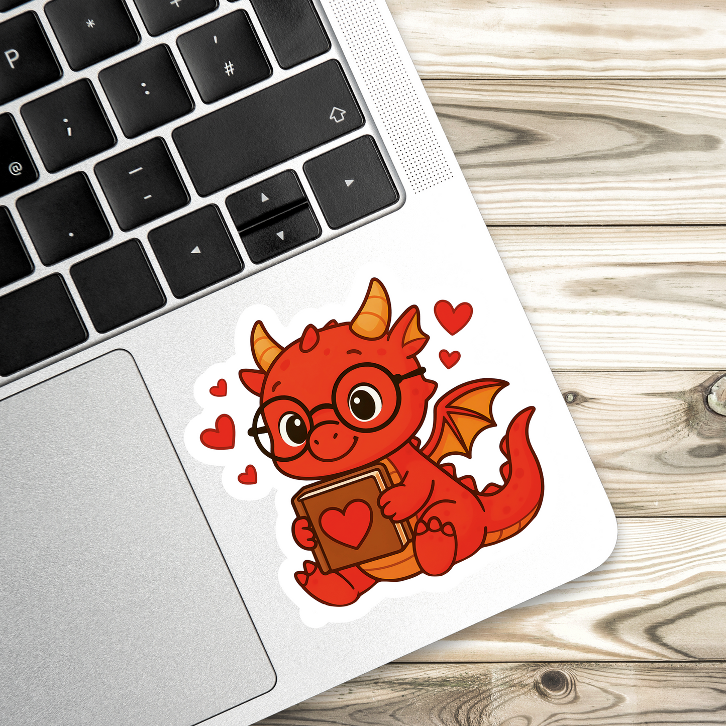 Dragon Reading Sticker