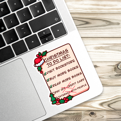 Christmas List Reading Sticker (Copy)