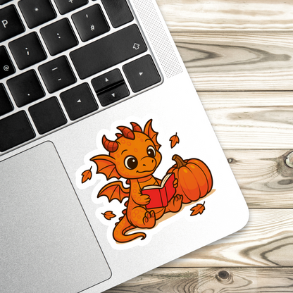 Dragon Reading Sticker