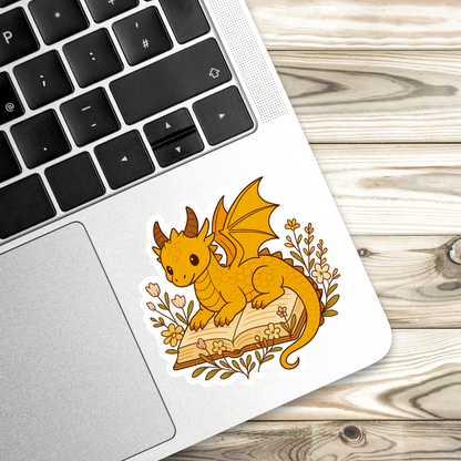 Dragon Reading Sticker