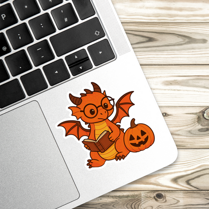 Dragon Reading Sticker