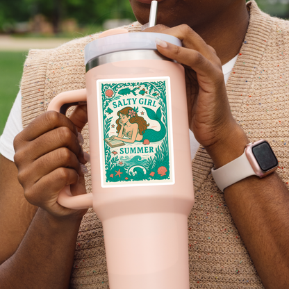Salty girl bookclub sticker