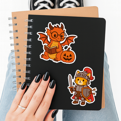 Dragon Reading Sticker