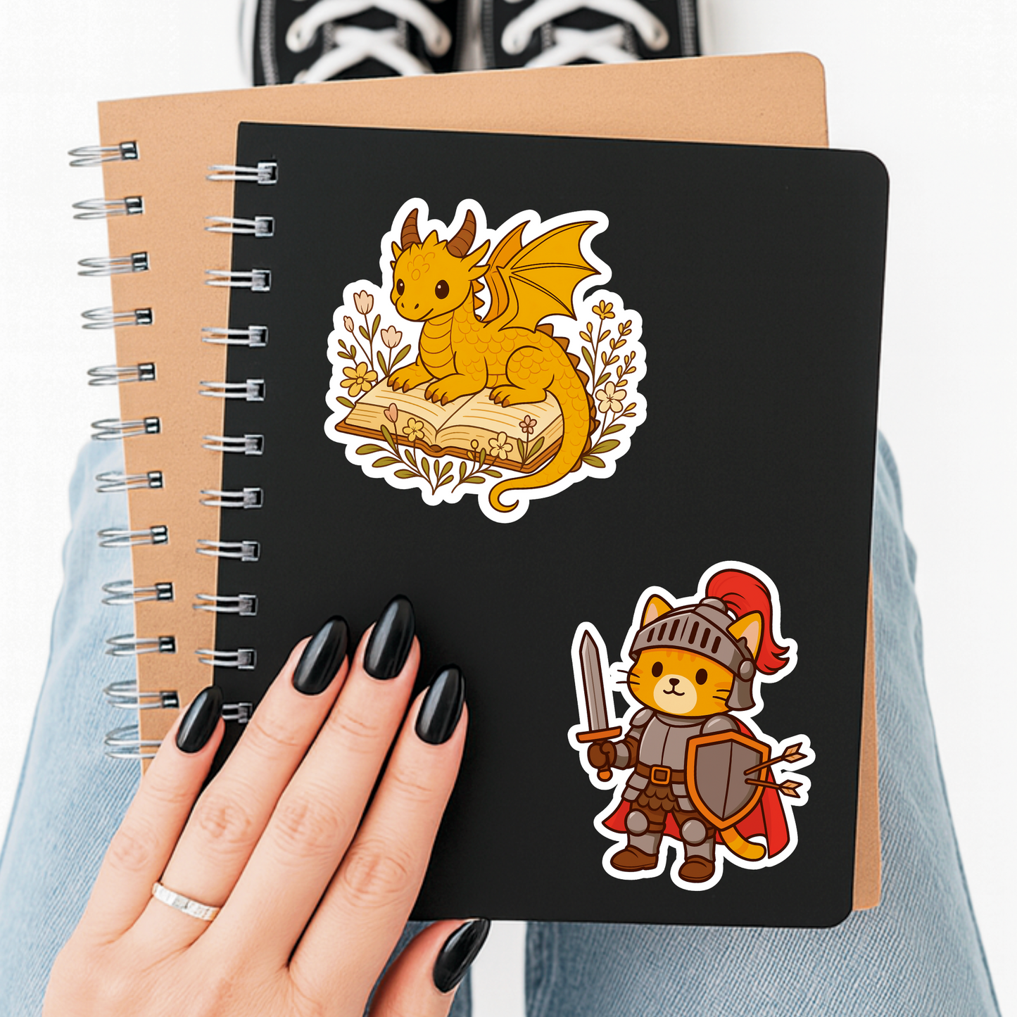 Dragon Reading Sticker