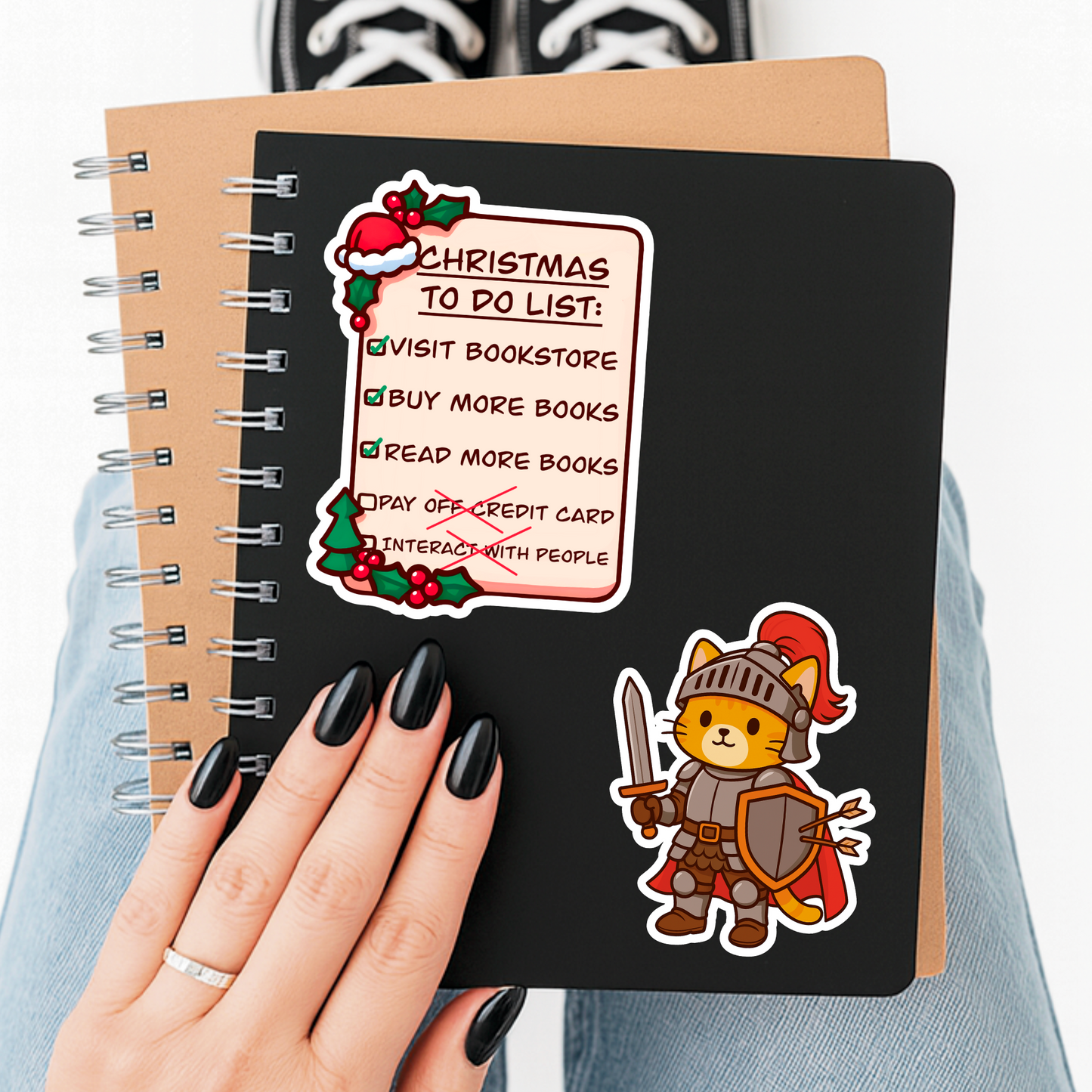 Christmas List Reading Sticker (Copy)