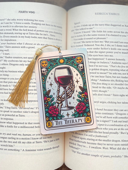 Tarot Bookmark, gift for mum, holographic bookmark, Gothic Bookmark, Booktok Bookmark, Bookish Gifts for Readers, Handmade Bookmark