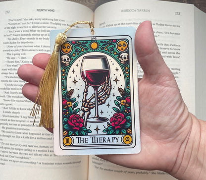 Tarot Bookmark, gift for mum, holographic bookmark, Gothic Bookmark, Booktok Bookmark, Bookish Gifts for Readers, Handmade Bookmark