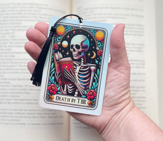 The reader Tarot card Bookmark, holographic bookmark, Gothic Bookmark, Booktok Bookmark, Bookish Gifts for Readers, Handmade Bookmark