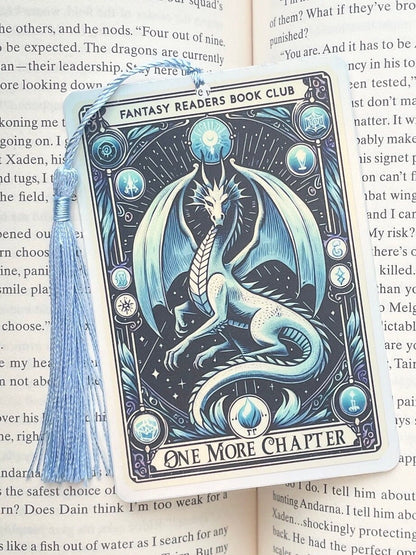 Fantasy reader Tarot card Bookmark, holographic bookmark, Gothic Bookmark, Booktok Bookmark, Bookish Gifts for Readers,
