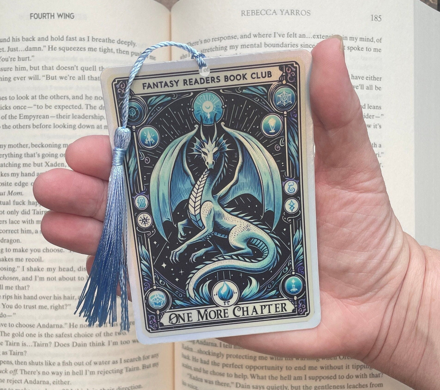 Fantasy reader Tarot card Bookmark, holographic bookmark, Gothic Bookmark, Booktok Bookmark, Bookish Gifts for Readers,