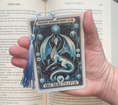 Fantasy reader Tarot card Bookmark, holographic bookmark, Gothic Bookmark, Booktok Bookmark, Bookish Gifts for Readers,
