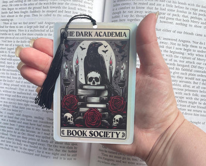 Dark academia Tarot card Bookmark, holographic bookmark, Gothic Bookmark, Booktok Bookmark, Bookish Gifts for Readers, Handmade Bookmark