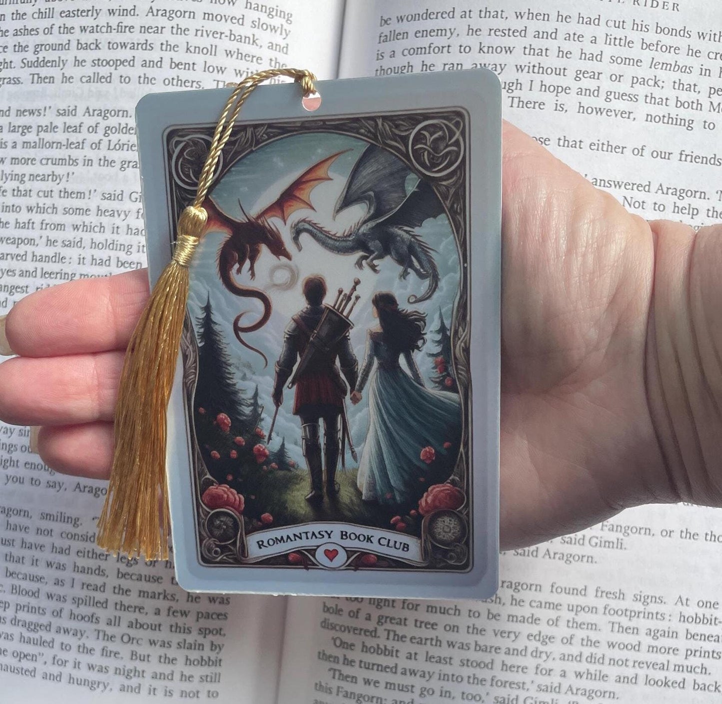 Romantasy bookmark, Fantasy reader Tarot card Bookmark, holographic bookmark, Gothic Bookmark, Booktok Bookmark, Bookish Gifts for Readers,