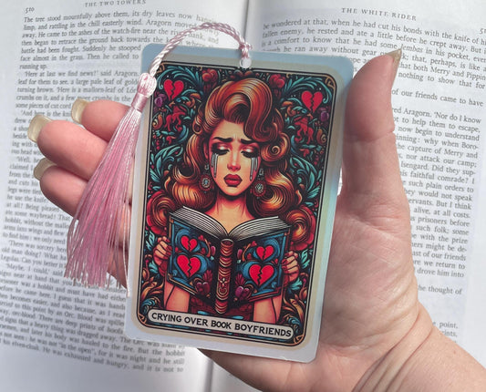 Coffee Tarot card Bookmark, holographic bookmark, Gothic Bookmark, Booktok Bookmark, Bookish Gifts for Readers, Handmade Bookmark