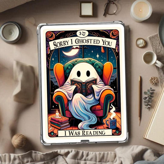 Ghost Kindle Insert For Clear Case, fall kindle insert, Halloween kindle insert, kindle skin, kindle Paperwhite, cute kindle accessory