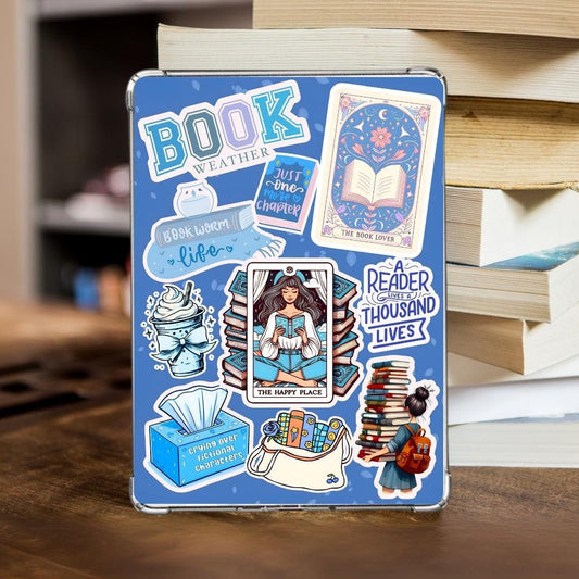 Winter Kindle Insert, kindle insert For Clear Case, bookish kindle insert, kindle skin, kindle Paperwhite, kindle basic, kindle accessory