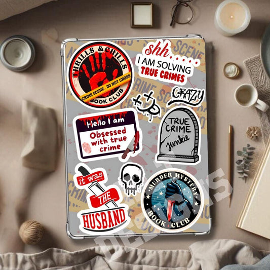 Kindle Insert, true crime kindle, thriller reader, kindle insert For Clear Case, bookish kindle insert, kindle Paperwhite, kindle basic