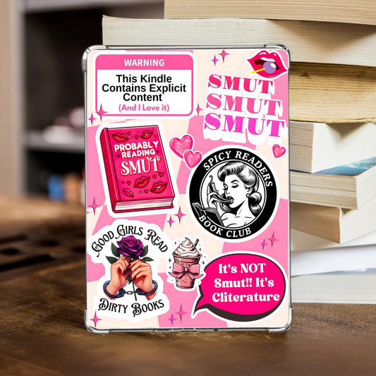 Smut kindle insert, kindle insert, smut, smut reader, Kindle Insert For Clear Case, dark romance kindle insert, kindle Paperwhite,