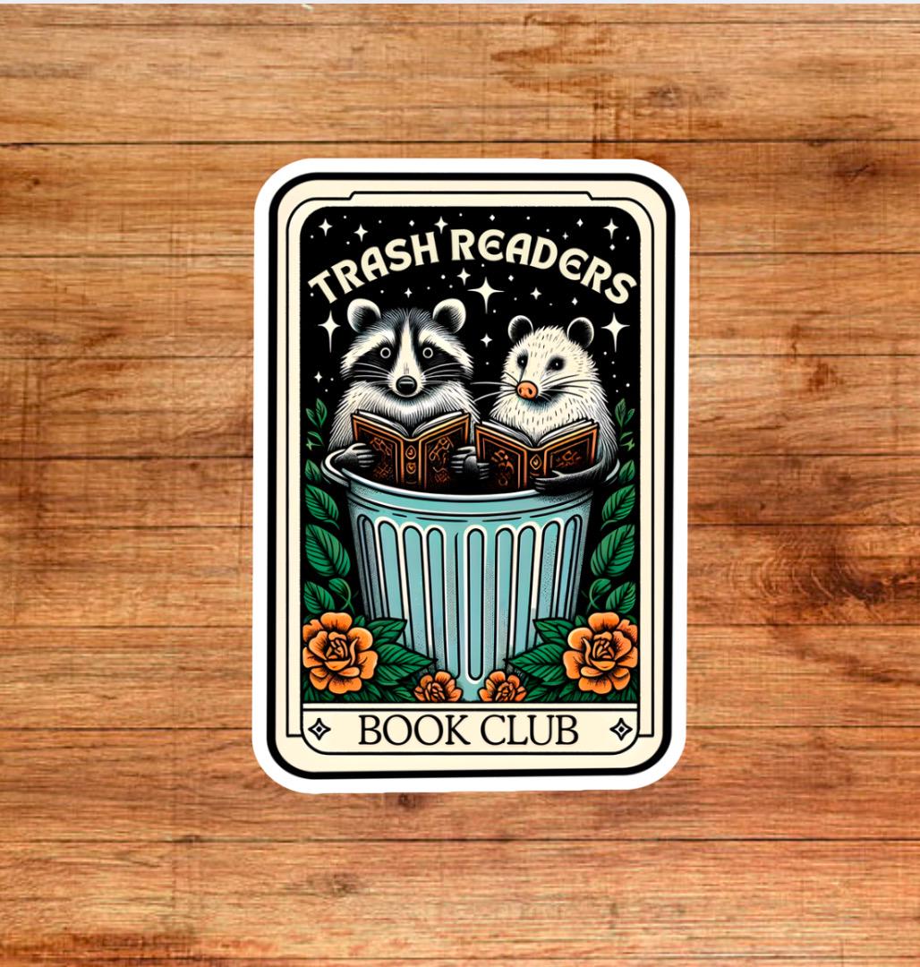 Trash reader sticker, smut, tarot card sticker, book sticker, kindle sticker, bookish sticker, book stickers, stickers for kindle