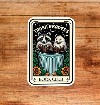 Trash reader sticker, smut, tarot card sticker, book sticker, kindle sticker, bookish sticker, book stickers, stickers for kindle