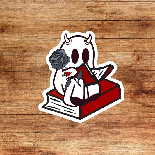 dark romance sticker, ghost sticker, bookish troupe sticker, book club sticker, Morally grey book sticker, kindle sticker, bookish sticker,