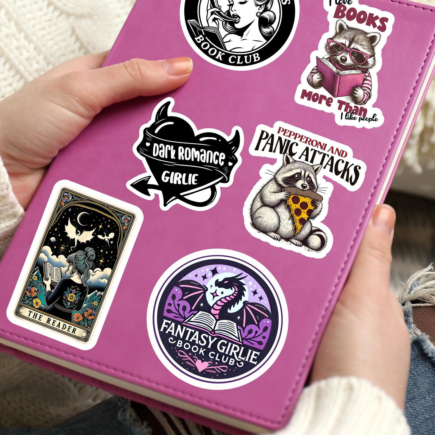 Fantasy girly sticker, Dragon sticker, booktok sticker, book stickers for kindle, bookish sticker, book dragon, book stickers