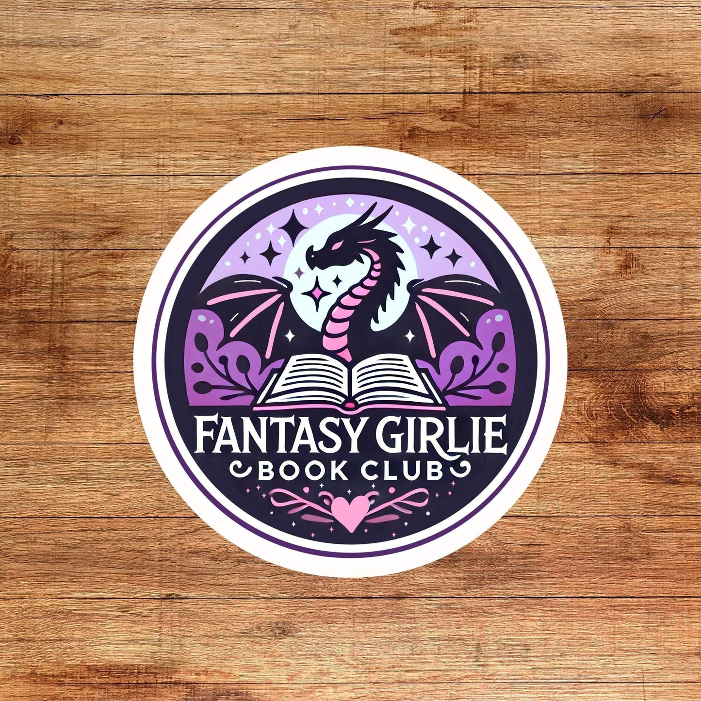 Fantasy girly sticker, Dragon sticker, booktok sticker, book stickers for kindle, bookish sticker, book dragon, book stickers