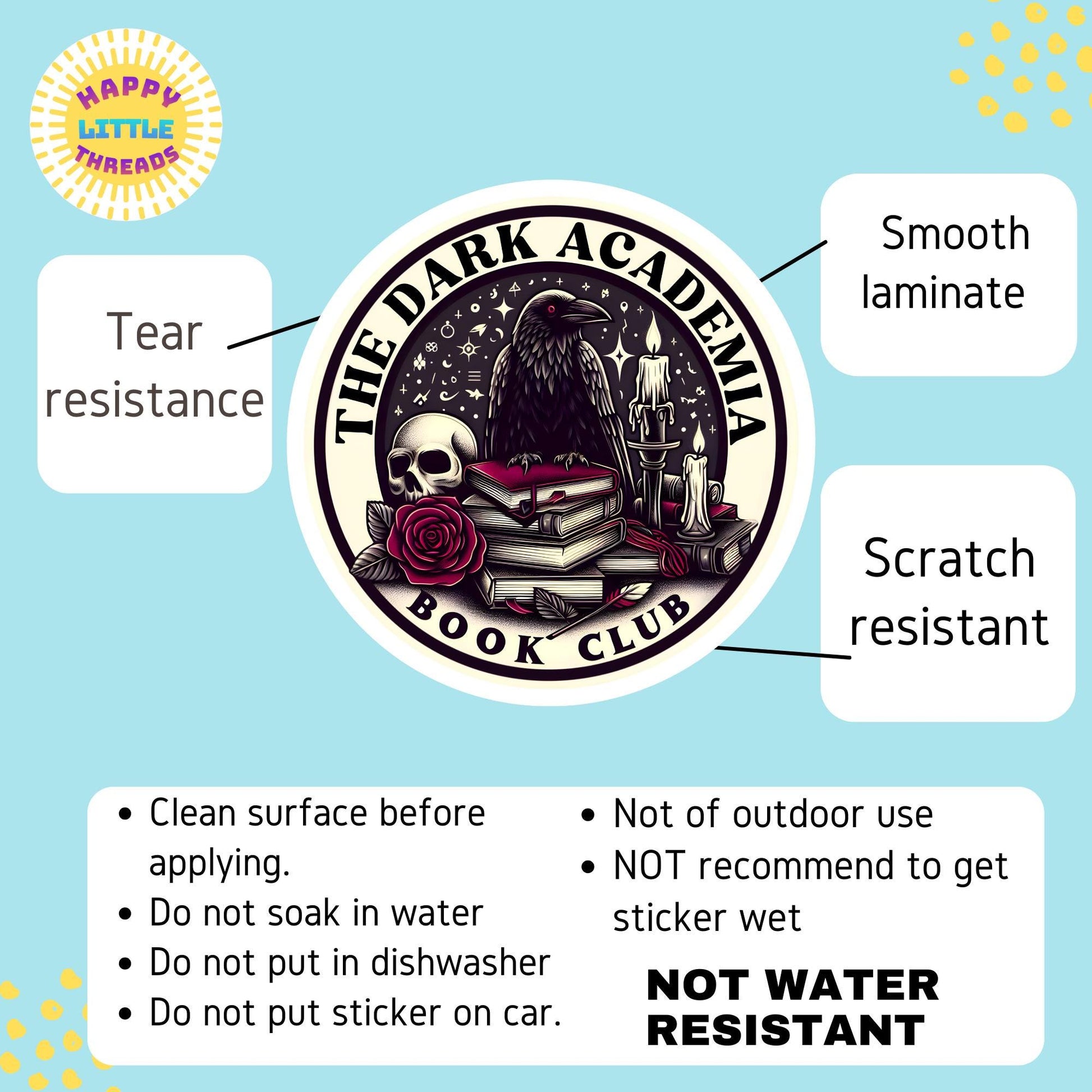 Dark academia sticker, dark academia, book sticker, kindle sticker, bookish sticker, book stickers, stickers for kindle, book, dark romance