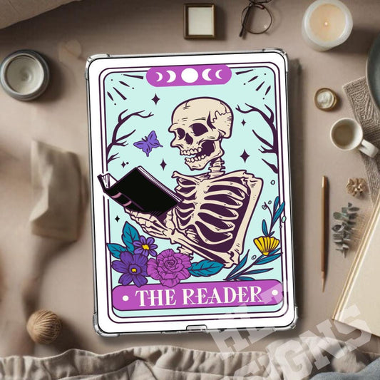 The reader Kindle Insert For Clear Case, fall kindle insert, Halloween kindle insert, kindle skin, kindle Paperwhite, cute kindle accessory