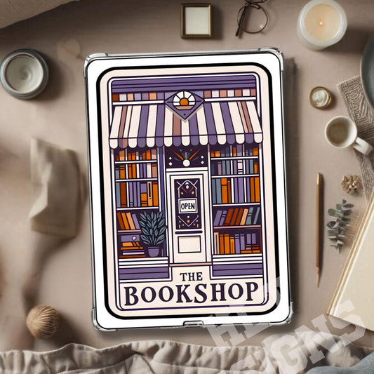 The bookshop Kindle Insert For Clear Case, fall kindle insert, bookish kindle insert, kindle skin, kindle Paperwhite, cute kindle accessory