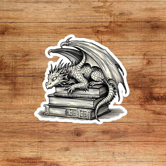 Dragon book sticker, booktok sticker, book stickers for kindle, bookish sticker, book dragon, book stickers, sticker kindle, reading sticker