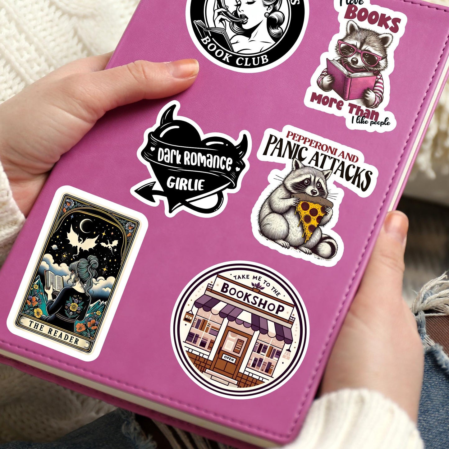 The bookshop sticker, Bookish girlie sticker, bookish sticker, book sticker, kindle sticker, stickers for kindle, book lover gift